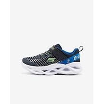 Skechers Twisty Brights - Novlo Küçük Erkek Çocuk Lacivert Işıklı Spor Ayakkabı Lacivert