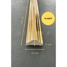 Diecor Dekoratif Polistren 15 Adet 2,5 Cm Gold Duvar Çıtası Beyaz 2,5 Cm Model:xa209