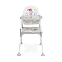 Maxi Taxi Feeding Uçak Desenli 3 in 1 Mama Sandalyesi - Gri