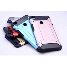 P9 Lite 2017 İle Uyumlu Çift Katman Koruyucu Crash Military Tank Kılıf - Kırmızı