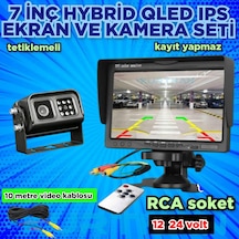 7 İnç Ips Qled Ekran Ve 1 Adet Metal Kasa Kamera 12 - 24 V
