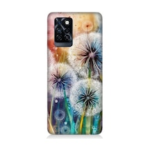 İnfinix Note 10 Pro Uyumlu Uçuşan Karahindiba Düşleri Desenli Silikon Kılıf Çok Renkli