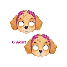 Paw Patrol Skye Kağıt Maske 6 Adet