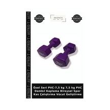 Özel Seri Pvc-7,5 Kg 7,5 Kg Pvc Dambıl Kaplama Bireysel Spor Kas Çalıştırma Vücut Geliştirme
