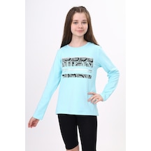 Toontoy Kız Çocuk Milan Baskılı Sweatshirt Açık Mint Yeşili Mint Toontoy Kız Çocuk Milan Baskılı Sweatshirt Açık Mint Yeşili Mint