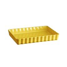 Emile Henry Tart-börek-fırın Kabı Dikdörtgen 33 X 24 Cm - Mat Sarı/provence Yellow
