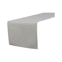 Uzun Süreli Kullanım İçin 45x220cm Morocco Desenli Şık Masa Runner Abanoz