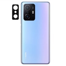 Noktaks - Xiaomi Uyumlu Xiaomi Mi 11t Pro 5g - 3d Kamera Camı - Siyah