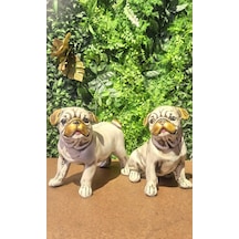 2'li Pug Köpek Biblosu