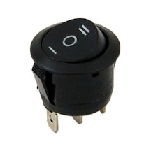 Ic-134 Yuvarlak Işıksız Anahtar On-Off-On 3P