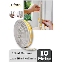 Premium Kapı Pencere Soğuk Toz Geçirmez İzolasyon Fitili Kendinden Yapışkanlı Isı Yalıtım 2x5 10 Mt 10 Metre