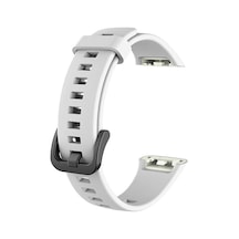 Huawei Band 6 İçin Kordon Silicone Sport Band Beyaz Band 6 İle Uyumlu Kordon - Beyaz Çok Renkli
