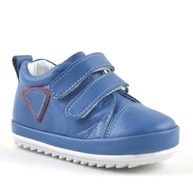 Hapshoe Yumuşak Hakiki Deri Mavi Ilk Adım Bebek Ayakkabısı