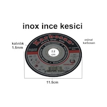 Karbosan İnox İnce Kesici 115lik