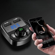 Araç İçi Hızlı Şarj Bluetooth Dijital Ekran Pratik Müzik Telefon Qc 3.1a Usb &pd /tf Fm Transmitter