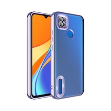 Xiaomi Redmi 10a Kılıf Kamera Lens Korumalı Logo Gösteren İnce Hafif Pazarplus Lila