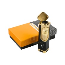 Pürmüz Model Cohiba İsme Özel Gazlı Çakmak Khnç7208 Siyah