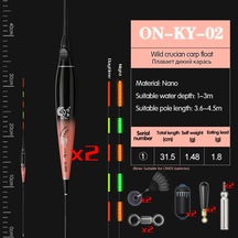 Onlyou 2 Adet/takım Nano Akıllı Balıkçılık Şamandıra Bite Alarm Balık Yemi Su Gölgesiz Ş Led Işık Otomatik Renk Şamandıra 56758402
