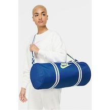 Nike Heritage Duff 30 Lt Unisex 53,5cm X 25,5cm X 25,5cm Günlük Stil Çanta Mavi Mavi̇
