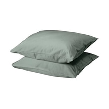 Ikea Dvala 2'li Yastık Kılıfı, Gri-yeşil, 50x60 Cm, 2 Adet