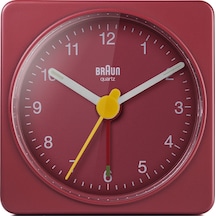 Braun Bc02r Kırmızı Klasik Seyahat Analaog Alarmlı Masa Saati Brn.bc02r