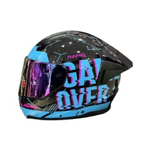 Ls2 Rapid Player Gökkuşağı Cam Kask Mavi - Siyah