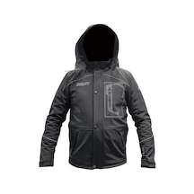 Forte Gt 1084 Babil Full Koruma 4 Mevsim Kışlık Softshell Motosiklet Montu L Beden Siyah