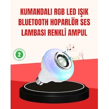 Hubrendy Tekno Akıllı Led Ampul E27 Uyumlu Ve Müzik Çalarlı Tasarım Diğer