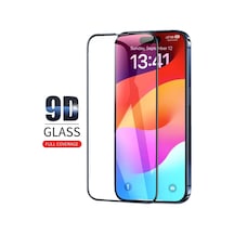Apple iPhone 14 Plus Uyumlu Ekran Koruyucu 9D Kırılmaz Cam Extra Darbe Koruma Ekranı Tam Kaplar