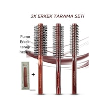 Elsa Professional 007 Serisi 007 Büyük, 007 Ufak, 007 Ince Fön Fırçaları Fumo Profesyonel Erkek Tarağı