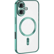 Newface  Apple  Uyumlu iPhone 16 Plus Kılıf Kross Magneticsafe Kapak - Turkuaz