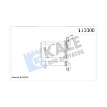 Kalorifer - 91 - Radyatörü Renault 19, Clıo, Goo, Megane, Scenıc 2 Sıra Cu+pl Bakır - Almparca - Borulu