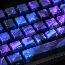68 Tuşlu Spirit Blossom Akali Temalı Pbt Klavye Tuş Başlığı Seti Yan Baskılı, Boya Süblimasyonlu, Cherry Profil