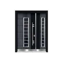 Çelik Kapı Modelleri Antrasit Gri Düz Model Bina Kapısı Sağ