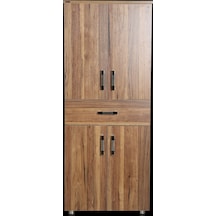 Çok Amaçlı Dolap 150 cm Hard Parlak CARDEN Suntalem 4Raf 1Çekmece Kutuda sevk El Yapım Ahşap