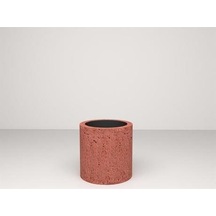Nuano Consept Silindir Serisi Yuvarlak Saksı Kiremit 20x10