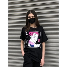 Startmore Adrift Y2k Harajuka Style Etiket Hunter X Hunter Hisoka Morow T-shirt Rtnt420040 Siyah
