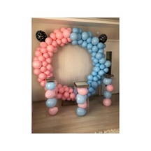 Cinsiyet Partisi Makaron Balon Zinciri 100 Adet Mix