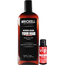 Brickell 237 Ml Erkeklere Saçsakal Beyazlıkgiderici Şampuan + Vip Büyütücügeciktiricisertleştirici 60ml