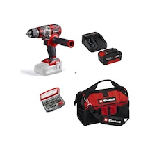 Einhell TP-CD 18/80 Li Bl Solo Darbesiz Vidalama + 1x4AH Akü + 32 Parça Uç Seti 45/29 Kumaş Çanta