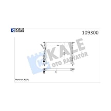 Radyatör Mgn-scenıc 1.6 1.4 E7j 2 Sıra Al Pl Sistem Kale Radyatör 7700838134/ 7700836301/ 7702258282