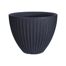 Lotus Plastik Saksı Antrasit Çap 39cm Yükseklik 35cm