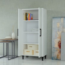Mobilique % 100 Mdf Çok Amaçlı Kiler Dolabı Beyaz 600-00-105
