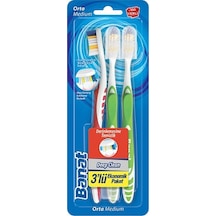 Banat Deep Clean Kapaklı Diş Fırçası 3'lü Ekonomik Paket Medium