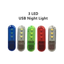 Sıcak Beyaz 2 Adet Led Mini Usb Gece Lambası Taşınabilir U-disk Lambası 3led Okuma Lamba Mini Kitap Işıkları Gece Lambası 56853592 Sıcak Beyaz