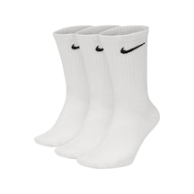 Nike Everyday Cushioned Erkek Beyaz 3Lü Çorap Sx7676-100 Beyaz