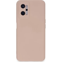 Newface Realme 9i 4g Kılıf Nano İçi Kadife Silikon - Pudra