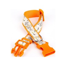 Köpek Ve Pati Desenli Dokuma Köpek Boyun Tasması 3 Cm X 36-60 Cm Tcu - Pyrz-300522 Çok Renkli