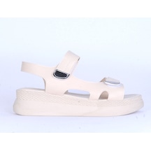 Moda Ayakkabı 146 Syh-krem Ortopedik Kadın Sandalet Ayakkabı Krem