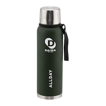 Daima Allday 1000 Ml 12 Saat Sıcak 24 Saat Soğuk Yeşil Termos Yeşil